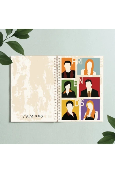 Friends Central Park Dizi Tasarım Spiralli A5 96 Yaprak Çizgisiz Defter Pytkdt0272 ürün görseli 1