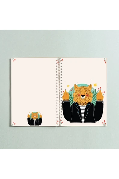 Aslan Spiralli A5 96 Yaprak Çizgisiz Defter Pytkdt0256 ürün görseli 1
