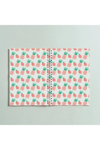 Ananas Spiralli A5 96 Yaprak Çizgisiz Defter Pytkdt0246 ürün görseli 1