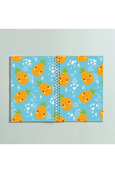 Ananas Spiralli A5 96 Yaprak Çizgisiz Defter Pytkdt0248 ürün görseli 1