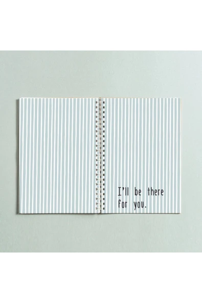 I'll Be There For You Yazılı Spiralli A5 96 Yaprak Çizgisiz Defter Pytkdt0191 ürün görseli 1