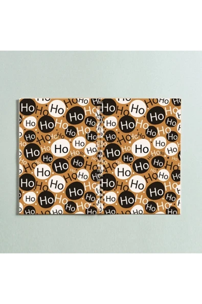 Hohoho Yazılı Tasarımlı Spiral A5 96 Yaprak Çizgisiz Defter Pytkdt0173 ürün görseli 1