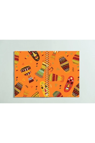 Karışık Tasarımlı Spiral A5 96 Yaprak Çizgisiz Defter Pytkdt0163 ürün görseli 1
