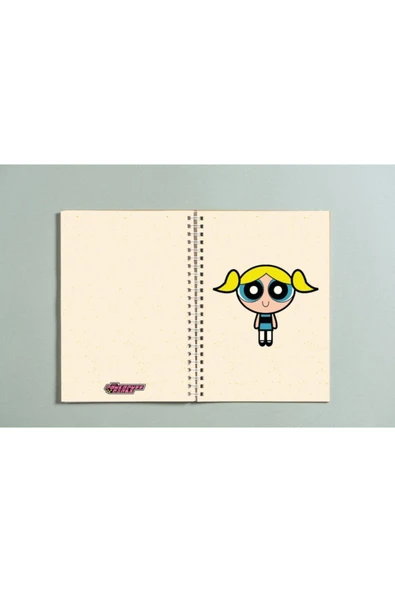 Powerpuff Girls Bubbles Baskılı Spiralli A5 96 Yaprak Çizgisiz Tasarım Defter Pytkdt0130 ürün görseli 1