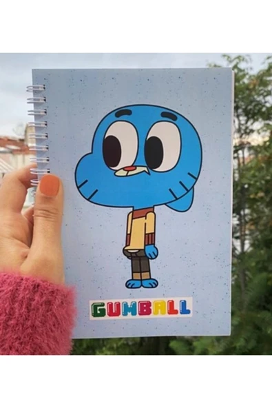 Gumball Baskılı Spiralli A5 96 Yaprak Çizgisiz Tasarım Defter Pytkdt097 ürün görseli 1