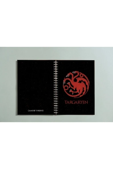 Game Of Thrones Targaryen Spiralli A5 96 Yaprak Çizgisiz Tasarım Defter Pytkdt090 ürün görseli 1