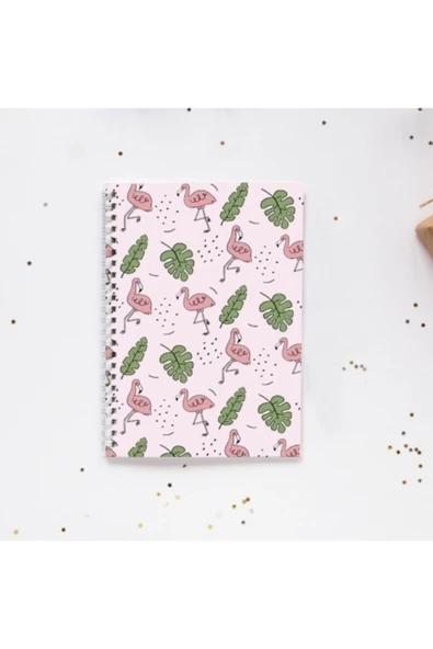 Flamingo Yaprak A5 Spiral Telli 96 Yaprak Çizgisiz Defter Pytkdt055 ürün görseli 1