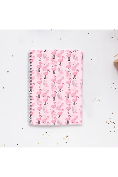Flamingo Yaprak Spiral Telli A5 96 Yaprak Çizgisiz Defter Pytkdt056 ürün görseli 1