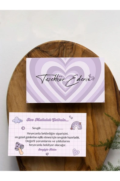 100 Adet Çift Yön Kargo Paketleme Teşekkür Kartı Thank You Cart PYTKTSKK70 ürün görseli 1