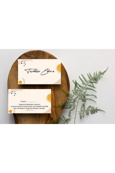 Çift Yön Teşekkür Kartı Thank You Cart Çiçek Desenli Tebrik Kartı 100 Adet (8.5 X 5.5 Cm) Pytktskk11 ürün görseli 1