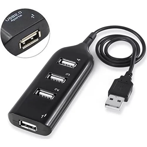 Wozlo 4 Port USB Çoğaltıcı Çoklayıcı Hub USB 2.0 Çoklama Pc Laptop AA119 ürün görseli 1