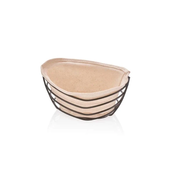 Narin Siyah Telli Oval Ekmeklik A60052 ürün görseli 1