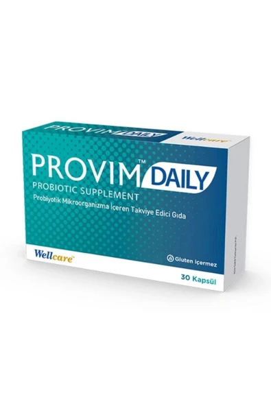Wellcare Provim Daily Probiyotik Takviye Edici Gıda 30 Kapsül ürün görseli 1