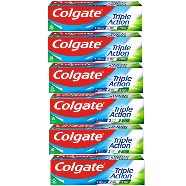 Colgate Üçlü Etki Diş Macunu 50 ml 6 ADET ürün görseli 1