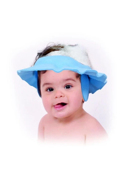 Sevi Bebe Bebek Duş Şapkası Mavi - Resim 3