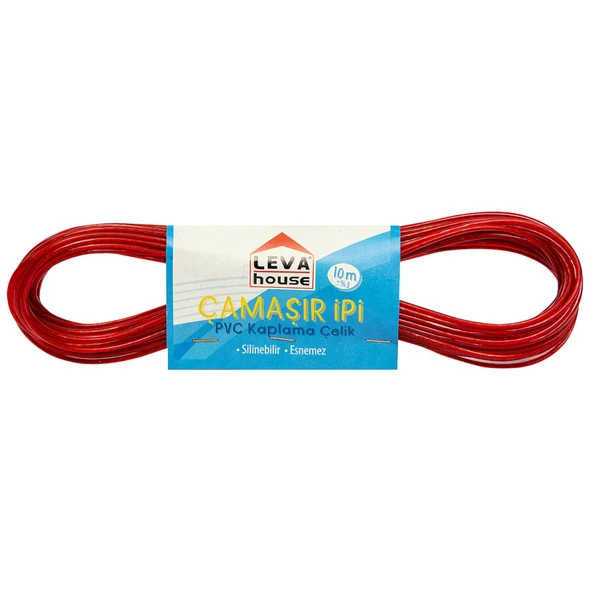 LEVA ÇAMAŞIR İPİ ÇELİK 10MT LV 2862 ürün görseli 1