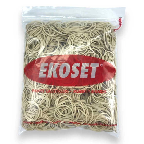 500 Adet Beyaz Küçük Paket Lastiği 40mm ürün görseli 1