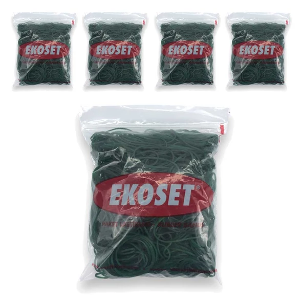Yeşil Para Lastiği 500 Gr 5 Paket ürün görseli 1