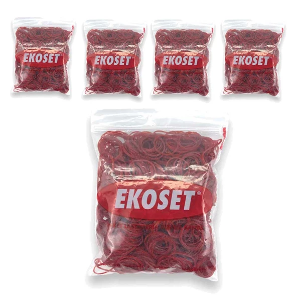 Kırmızı Toka Lastiği 500 Gr 5'li Paket ürün görseli 1