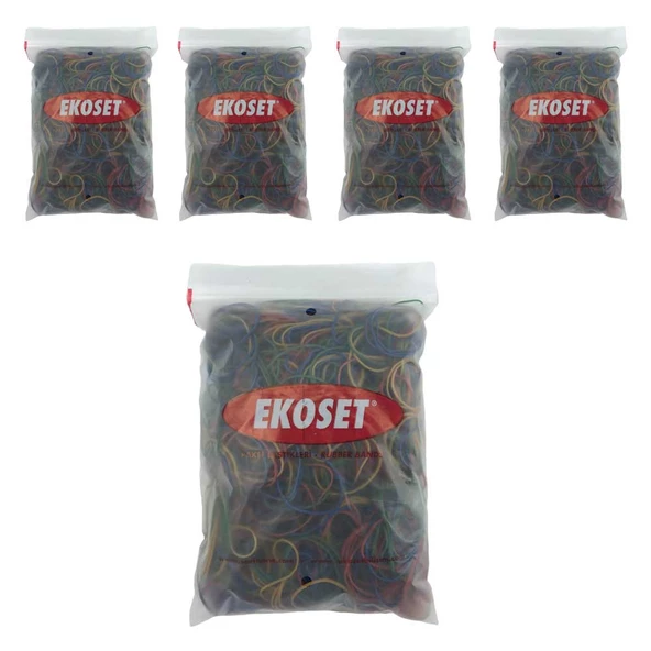 Renkli Para Lastiği Karışık 4 Renk 70mm 5000 Adet ürün görseli 1