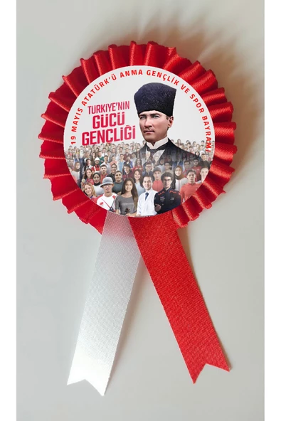 yıldızkurdelaankara 19 MAYIS KOKART ROZET 25 ADET ürün görseli 1