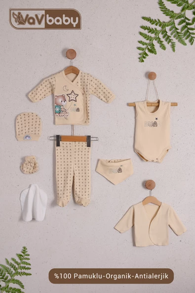 Organik Hastane Çıkışı 8li Star Bear ürün görseli 1