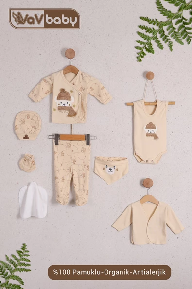 Organik Hastane Çıkışı 8li Polar Bear Ekru ürün görseli 1