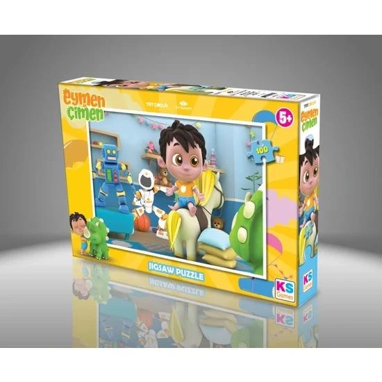 KS Games 100 Parça Eymen İle Çimen Puzzle Lisanslı Ürün ürün görseli 1