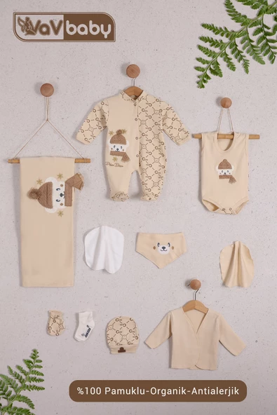 Organik Hastane Çıkışı 10lu Polar Bear Ekru ürün görseli 1