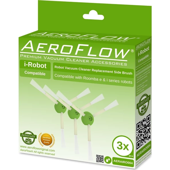 Srfn Ticaret Aeroflow I-Robot Roomba I4 Serisi Yan Fırça 3'lü Paket ürün görseli 1