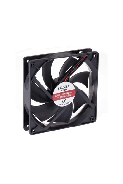 Class Cf-271 120x120x25 Dc 12 Volt 2 Pin 50/60 Hz 0.28a Fan ürün görseli 1