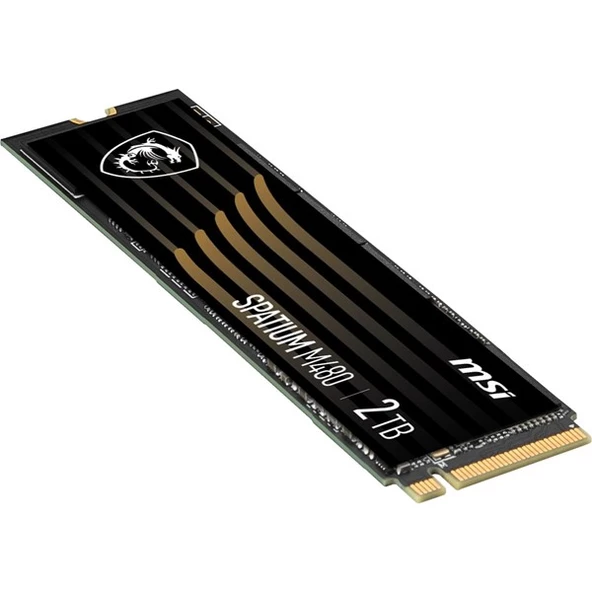 MSI SPATIUM M480 PRO 7400 2TB NVMe M.2 2280 PCIe 4.0 Okuma 7400 MB/s Yazma 7000 MB/s