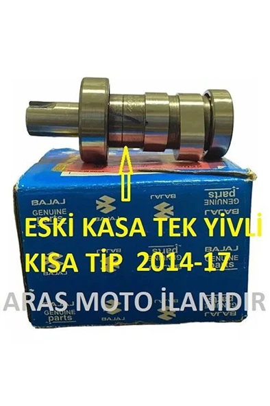 Bajaj Pulsar Ns 200-Rs 200 Eksantrik Mili Tek Yivli Kam Mili Euro 3 Orjinal 2014-2017  Arasmto ürün görseli 1
