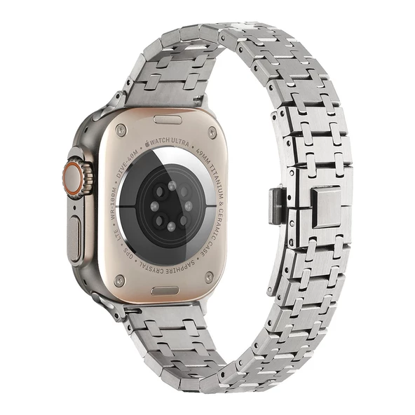 Apple Watch 40mm  KRD-83 Metal Kordon - Resim 8