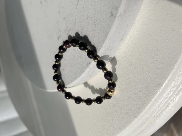 Lal taşı (granat-garnet)bileklik ürün görseli 1