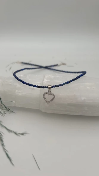 925 ayar gümüş Lapis Lazuli Kolye ürün görseli 1