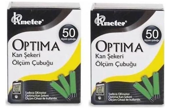 OPTİMA Seker Ölçüm Stribi (ÇUBUĞU) 50'li X 2 Kutu ürün görseli 1