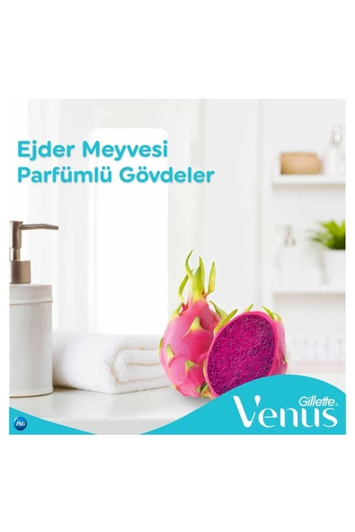 Gillette Venus Dragon Fruit Tıraş Bıçağı 3'Lü - Resim 4