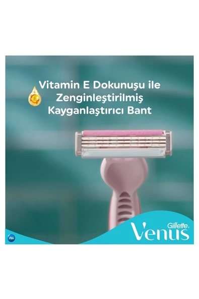 Gillette Venus Dragon Fruit Tıraş Bıçağı 3'Lü - Resim 7