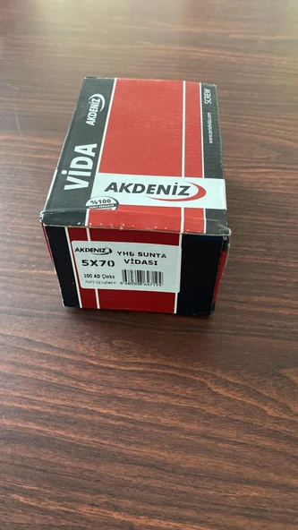 Akdeniz 5 x 70 200 Adet Akdeniz Sunta Vidasi ürün görseli 1
