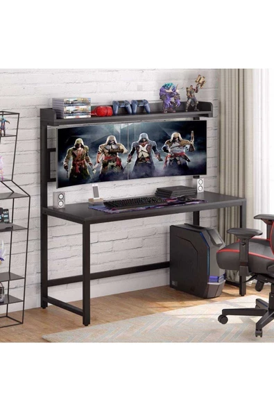 Zizuva Tasarım Monitor Askılıklı Oyuncu Ve Çalışma Masası ürün görseli 1
