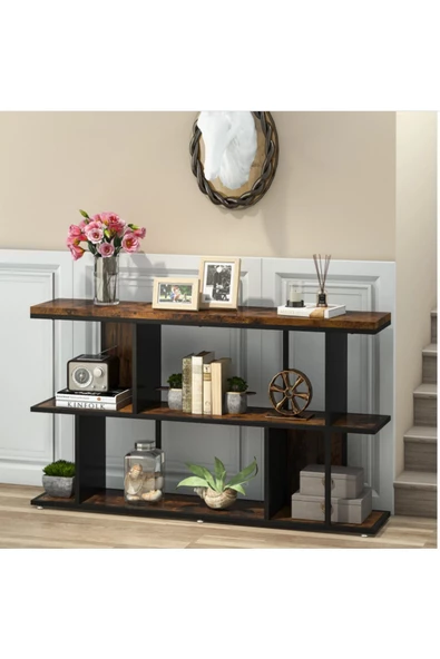 Zizuva Tasarım Raflı Modern Konsol Modeli - Resim 5