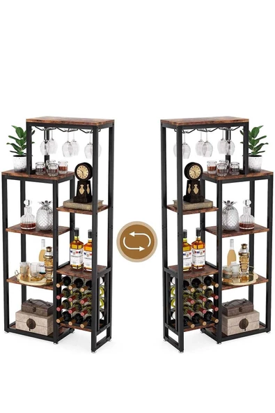 Zizuva Tasarım Raflı Bar Dolabı - Resim 4