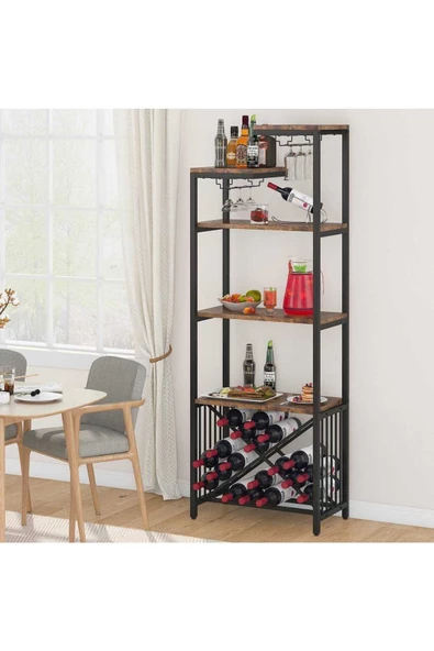 Zizuva Tasarım Raflı Bar Dolabı Modeli - Resim 2