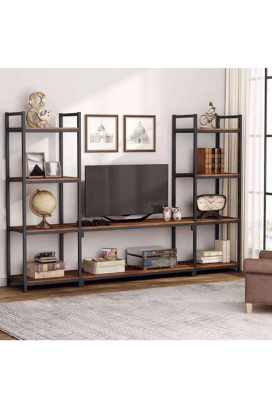 Zizuva Tasarım Modern Kitaplıklı Tv Ünitesi ürün görseli 1