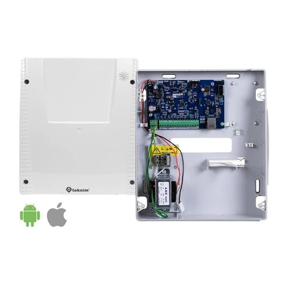 TEKNİM TSP-5334 4+4 Zonlu Ethernet/Network Alarm Paneli (AKÜSÜZ) ürün görseli 1