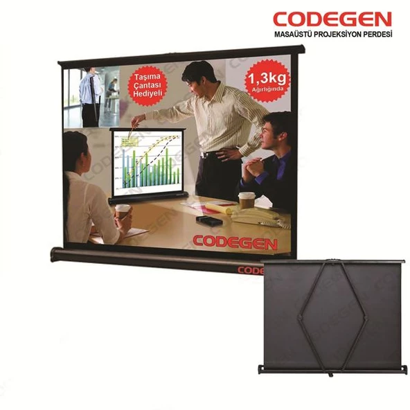 CODEGEN (MX-40) 81x61 MASAÜSTÜ PROJEKSİYON PERDESİ ürün görseli 1