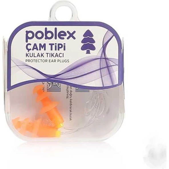 Poblex Çam Tipi Kulak Tıkacı Medium ürün görseli 1