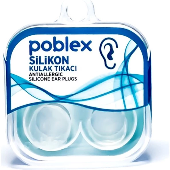 Poblex Silikon Kulak Tıkacı - Kulak Koruyucu Tıpası Saf Silikon 4'lü ürün görseli 1