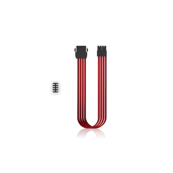 Deep Cool Ec300-Cpu8p-Rd Standart Atx Ps2 Güç Kaynağı Uzatma Kablosu Yüksek Kaliteli 18Awg Fiber 300Mm ürün görseli 1